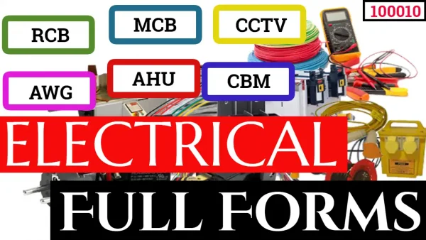 Electrical Abbreviations - Full Forms  ( 100010 )