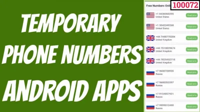 Temporary Phone Number android app list (100072)