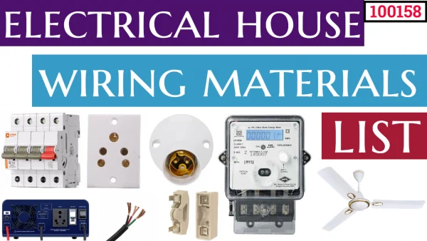 electrical house wiring materials list ( 100158 )