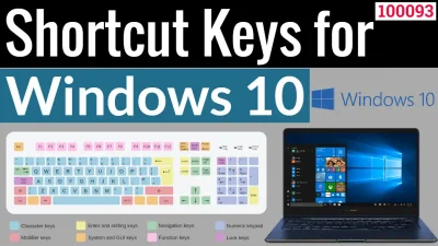 Shortcut Keys for Windows 10 (100093)